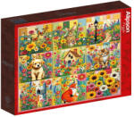 Alipson Puzzle 1000 db-os puzzle - Cottage Garden Nine Patch Quilt Block (50293) (50293)