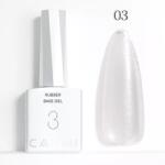 CANNI HEMA FREE Rubber Base Gel - 9 ml - X03 ShinySilver