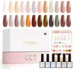 CANNI HEMA FREE UV/LED gél lakk szett (24db-os)No. CC3 Transparent series