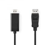 Nedis CCGL37100BK10 Displayport - HDMI kábel 1080p 3m (CCGL37100BK30) (CCGL37100BK30)