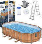 Bestway 56719 Power Acélvázas Medence 610x366x122 cm