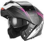 NOX N968 SHIFT 2026 Bukósisak, matt fekete/ fehér/ rózsaszín, méret XS (M140-2780-XS)