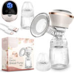 Nukido Nk-960 Elektromos Mellszívó, 3 Fázis, 180 ml, Bpa Mentes, Usb-C Töltés