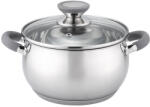 Voltz Oala Oliver Voltz OV51210N26, 26 cm, 7.7 L, Inductie, Manere silicon, Inox/Gri (OV51210N26 grey)