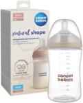 Canpol babies Canpol babies, Natural Shape, biberon cu tetina doua zone, 260 ml