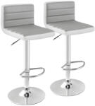 Timeless Tools 2 db-os állítható, forgó bárszék, szürke