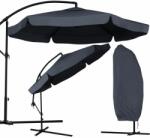  Kerti napernyő oszlopon 350 cm + huzat, grafit (STERN-SDH080-GRAPHITE)