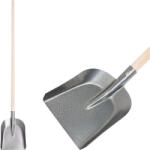 Strend Pro Lapát, Strend Pro Garden S504-2. WH, szürke, 150 cm, 28 x 23, 5 cm, acél fej, fa nyél, egyenes (TC211020)