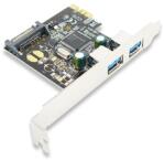 Best connectivity PCI-E 2.0 1x-2xUSB 3.0 port bővítőkártya (EU305A-2)
