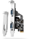 AXAGON PCI-E 2.0 1x - 2soros port bővítőkártya (PCEA-S2N)