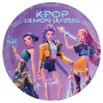 Procos K-Pop Demon Hunters: Farfurii de hârtie - 23 cm, set de 8 bucăți (98638)
