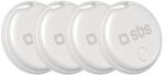 SBS Track My Circle helymeghatározó, Apple Find My kompatibilis, 4 darabos készlet - fehér