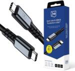 3mk Protection 3mk Hyper Cable N-SZÉRIA Thunderbolt 4 USB-C / USB-C 1m 48V/5A 40Gb/s 240W 8K60Hz - fekete