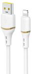 Dudao L25L USB-A - Lightning kábel 1m 30W puha szilikonfonattal - fehér