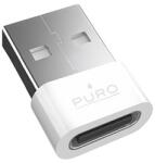 PURO USB-C - USB-A adapter - Fehér