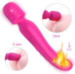 Sex HD Iris - vibrator masaj dublu motor cu încălzire - silicon roz (6970165151166) Vibrator