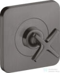 Hansgrohe AXOR Citterio E falsík alatti elzárószelep, szálcsiszolt fekete króm 36771340 (36771340)
