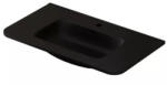 AREZZO design Sierra beépíthető Rockstone mosdó 80x46 cm, matt fekete AR-141580B (AR-141580B)
