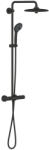 GROHE QuickFix Vitalio Joy System 260 zuhanyrendszer termosztátos csapteleppel, matt fekete 264032432 (264032432)