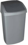 Keter Billenős szemetes, 50 l, CURVER "Swing top", ezüst/grafit (167909) - nyomtassingyen