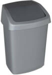 Keter Billenős szemetes, 25 l, CURVER "Swing top", ezüst/grafit (168013) - nyomtassingyen