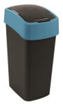 Keter Billenős szemetes, 45 liter, CURVER "Pacific flip bin", fekete/kék (263992) - mystock