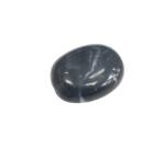  Gyöngy, műanyag gyöngy ovál 15x20mm fekete 1db
