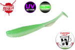Molix RA Shad 3.8" / #625 - UV Tournament Mint Green Glow gumihal (W-8059692346745)