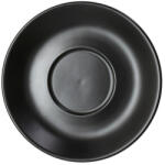 Tognana ALBERGO fekete porcelán teás csészealj 14 cm - Tognana