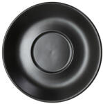 Tognana ALBERGO fekete porcelán kávés csészealj 12 cm - Tognana