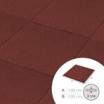  ReFlex Playzone30 esésvédő gumilap - 3x100x100 cm vörös