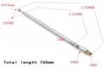  Antena telescopica 170-765mm 7 segmente Middle + balama ANTENA-RADIO5 (ANTENA-RADIO5)