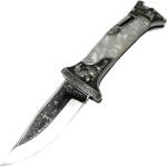 HARAHU Kültéri összecsukható kés A3188 - Fehér / Ezüst KP39442