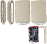  Volvo 4 gombos smart kulcsház szürke (VO000031)