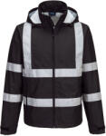 Portwest IONA ENHANCED F442 / Könnyű, vízálló kabát - fekete 4XL (F442BKR4XL)