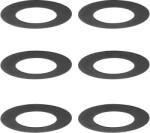 QAZQA 6 darabos fekete távtartó készlet süllyesztett spotlámpákhoz 7, 5 - 13 cm - Spacer (111268)