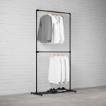 WALTECO FREJA I - Rusticline ruhaszárító cipőtartóval, szabadon álló, 1100x2100mm (WT-3177)