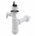 Alcadrain DN40 mosdószifon csatlakozóval, DN63 szűrővel (A42P)