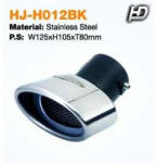 AUTOLIFE Kipufogóvég csapott ovál KPV-HJH012BK (3617)