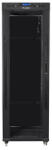 Lanberg 19" szabadon álló rack szekrény 37U/800X1000 üvegajtó, lapraszerelt, LCD kijelző, fekete V2