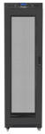 Lanberg 19" szabadon álló rack szekrény 42U/600X800 perforált ajtó, lapraszerelt, LCD kijelző, fekete V2 (FF01-6842-23BL) - 3bnetwork