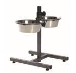 TRIXIE fém tál állványon kutyának 2x1, 8l/20cm - nrdogs