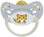 Baby Bruin Játszócumi Cica, szürke, világító karika latex cseresznye (méret: 2) 6 -36 hó - babybear