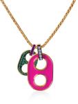 SAVICKI Colier argint placat cu aur zirconiu 39 cm