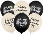 Partydeco Szülinapi lufi 11" 28cm 6db Happy Birthday, Masni Mix (LUFI168477)