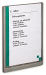 DURABLE Információs tábla, 210x297 mm, DURABLE „CLICK SIGN, szürke (486737)