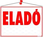  Információs tábla, 35x25 cm, Eladó (032 - 3)
