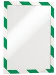DURABLE Infokeret, A4, öntapadó háttal, DURABLE DURAFRAME SECURITY , zöld-fehér (4944131)