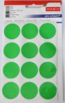 Tanex Etichete autoadezive color, D32 mm, 120 buc/set, Tanex - verde fluorescent (TX-OFC-133-GR) - officeclass
