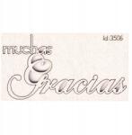 Scrapiniec Karton scrapbook felirat Muchas Gracias (3506)